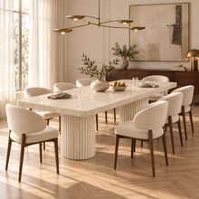 Colonna Fluted Pedestal Dining Table