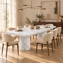 Colonna Fluted Pedestal Dining Table