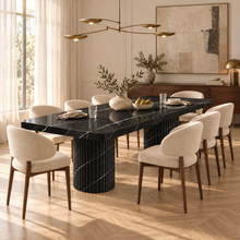 Colonna Fluted Pedestal Dining Table