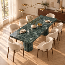 Colonna Fluted Pedestal Dining Table