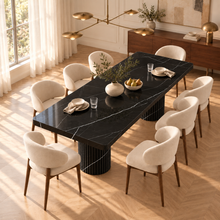 Colonna Fluted Pedestal Dining Table