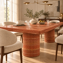 Colonna Fluted Pedestal Dining Table