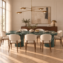 Colonna Fluted Pedestal Dining Table
