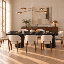 Colonna Fluted Pedestal Dining Table