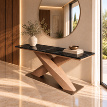 Forma Cross — Marble Console Table