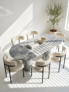 The Roma Oval Dining Table