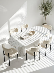 The Roma Oval Dining Table