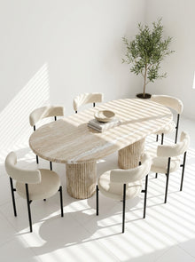The Roma Oval Dining Table