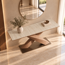 Forma Cross — Marble Console Table