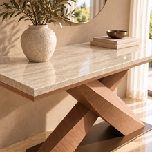 Forma Cross — Marble Console Table