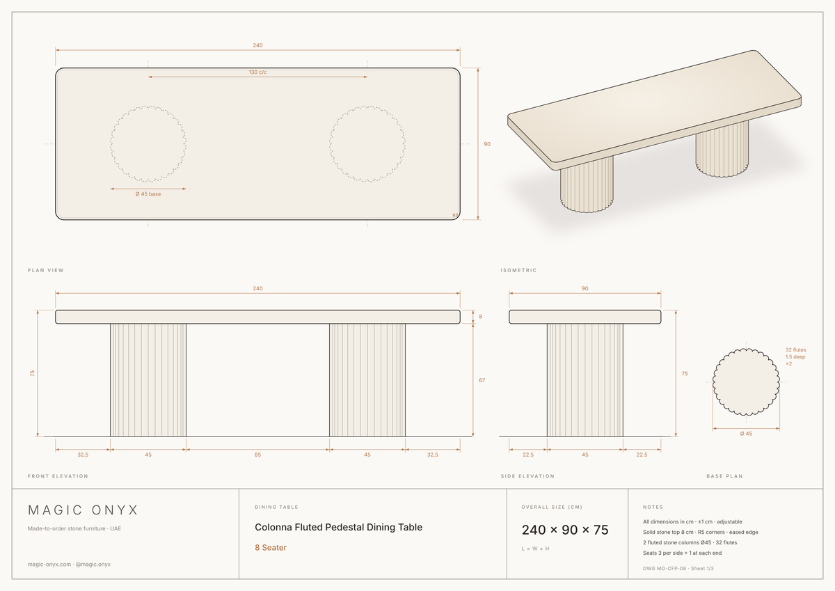 Colonna · Double Pedestal