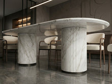 Verde Alpi Marble Dining Table