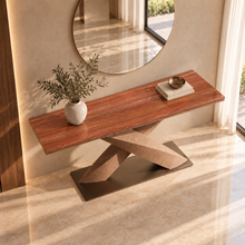 Forma Cross — Marble Console Table